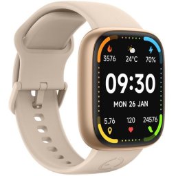 Ceas inteligent Ecowatch ECO6, 1.83” TFT LCD, Auriu