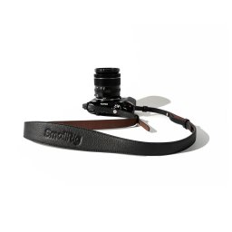 Curea de umar universala din piele pentru camera foto, 5208, Negru