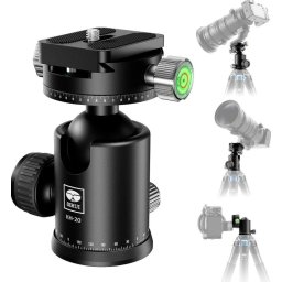 ​Cap Trepied cu Bila Sirui KH20, 36 mm, Ball Head 360 Panorama, Negru