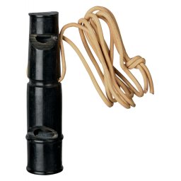Fluier Din Corn De Bivol, Cu Snur De Piele, 9 cm, 2255