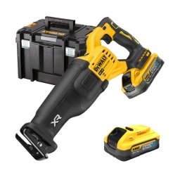 DeWalt - DCS386H2T - Fierastrau sabie cu 2 acumulatori, Li-Ion, 18 V, 5 Ah, 28.6 mm, valiza speciala