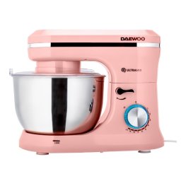 Mixer planetar Daewoo DHM150P, 1600 W, 10 viteze, pulse, bol 4,5 litri, roz