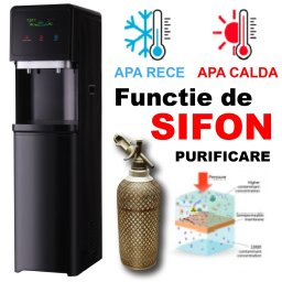 Dozator apa Expert Water cu sifon – Apa rece – Apa calda – RO 400 EWSHC – Black