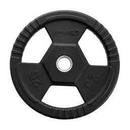 Disc olimpic 25 KG Toh, Otel/Cauciuc, Negru