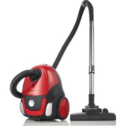 Aspirator VCEB11CXRII Cu sac, 800 W, Recipient colector 2 L, Suprafata aspirare 15 m, Rosu/Negru