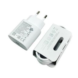 Incarcator de retea EP-TA800W USB Type-C Fast Charging + cablu USB Type-C la USB Type-C 25W Alb bulk
