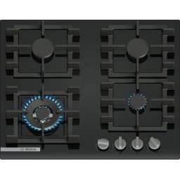 Plită pe gaz Bosch PNK6B6K40 4 zone 60 cm seria 4 Quartz Negru