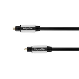 Cablu optic audio TOSLINK–TOSLINK 1,5 m Kruger&Matz pentru TV si soundbar