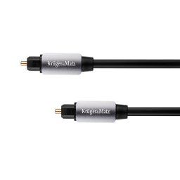 Cablu optic audio Toslink–Toslink 2 m Kruger&Matz pentru TV si soundbar