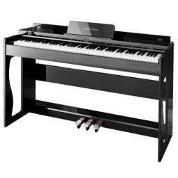 Pian digital Kruger&Matz KMDP-135 negru, 88 clape ponderate, Bluetooth