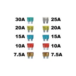 Set 10 sigurante auto plate mari Automax 7,5A-30A pentru autoturisme
