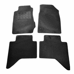 Covorase mocheta Isuzu D-Max 2011-2020 cabina dubla, negre, set 4