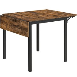 Masa extensibila VASAGLE pentru bucatarie si living, stil industrial, maro