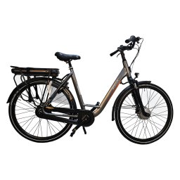 Bicicleta electrica dama Stella Livorno RTE 2.0, 28 inch, marimea L, gri