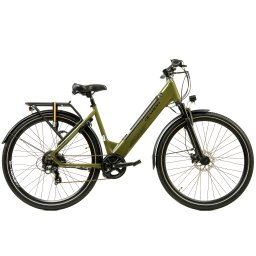 Bicicleta electrica urbana Devron 28426RM 28 inch, marime L, verde