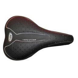 Sa bicicleta city DDK 220G cu gel, confort urban, negru/alb