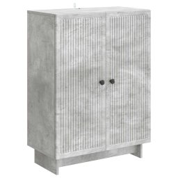 Bufet Gri Beton 66 x 34,5 x 90 cm Lemn prelucrat GartenMobel Dekor