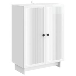 Bufet Alb foarte lucios 66 x 34,5 x 90 cm Lemn prelucrat GartenMobel Dekor