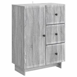 Bufet cu sertar Sonoma gri 66 x 34,5 x 90 cm Lemn prelucrat GartenMobel Dekor