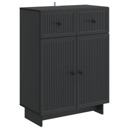 Bufet cu sertar Negru 66 x 34,5 x 90 cm Lemn prelucrat GartenMobel Dekor