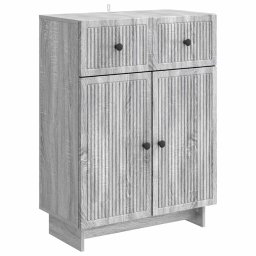 Bufet cu sertar Sonoma gri 66 x 34,5 x 90 cm Lemn prelucrat GartenMobel Dekor