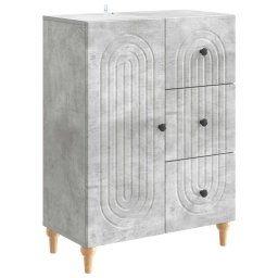 Bufet cu sertar Gri Beton 66 x 34,5 x 90 cm Lemn prelucrat GartenMobel Dekor
