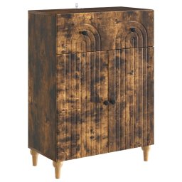Bufet cu sertar Stejar fumuriu 66 x 34,5 x 90 cm Lemn prelucrat GartenMobel Dekor