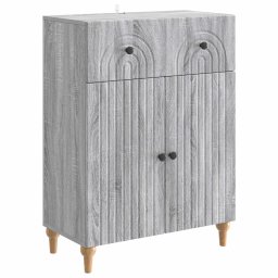 Bufet cu sertar Sonoma gri 66 x 34,5 x 90 cm Lemn prelucrat GartenMobel Dekor
