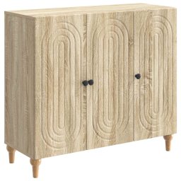Bufet Stejar Sonoma 89 x 34,5 x 80 cm Lemn prelucrat GartenMobel Dekor