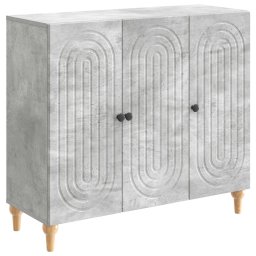Bufet Gri Beton 89 x 34,5 x 80 cm Lemn prelucrat GartenMobel Dekor