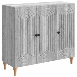 Bufet Sonoma gri 89 x 34,5 x 80 cm Lemn prelucrat GartenMobel Dekor