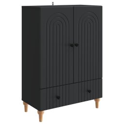 Bufet cu sertar Negru 66 x 34,5 x 95 cm Lemn prelucrat GartenMobel Dekor