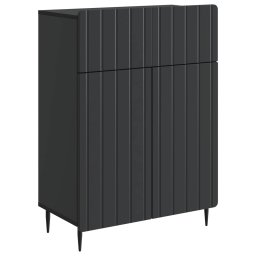 Bufet cu sertar Negru 66 x 34,5 x 92 cm Lemn prelucrat GartenMobel Dekor