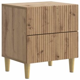 Noptiera cu 2 sertare, stejar artizanal, 43 x 34,5 x 48 cm, vidaXL