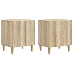 Set 2 noptiere dormitor stejar sonoma, 43 x 34,5 x 50 cm