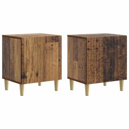 Set 2 noptiere pentru dormitor, lemn vechi, 43 x 34,5 x 50 cm