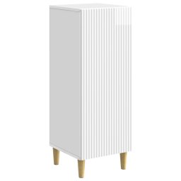 Bufet Alb foarte lucios 33 x 34,5 x 90 cm Lemn prelucrat GartenMobel Dekor