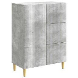 Bufet cu sertar Gri Beton 66 x 34,5 x 90 cm Lemn prelucrat GartenMobel Dekor