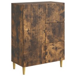 Bufet cu sertar Stejar fumuriu 66 x 34,5 x 90 cm Lemn prelucrat GartenMobel Dekor