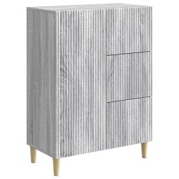 Bufet cu sertar Sonoma gri 66 x 34,5 x 90 cm Lemn prelucrat GartenMobel Dekor