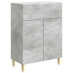 Bufet cu sertar Gri Beton 66 x 34,5 x 90 cm Lemn prelucrat GartenMobel Dekor