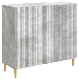 Bufet Gri Beton 89 x 34,5 x 80 cm Lemn prelucrat GartenMobel Dekor