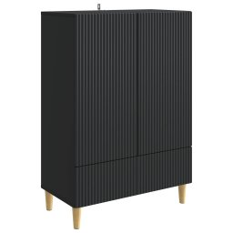 Bufet cu sertar Negru 66 x 34,5 x 95 cm Lemn prelucrat GartenMobel Dekor