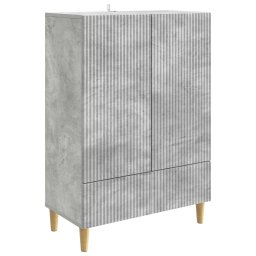 Bufet cu sertar Gri Beton 66 x 34,5 x 95 cm Lemn prelucrat GartenMobel Dekor