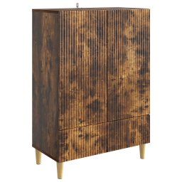 Bufet cu sertar Stejar fumuriu 66 x 34,5 x 95 cm Lemn prelucrat GartenMobel Dekor