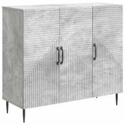 Bufet Gri Beton 89 x 34,5 x 80 cm Lemn prelucrat GartenMobel Dekor