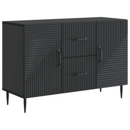 Bufet cu sertar Negru 89 x 34,5 x 60 cm Lemn prelucrat GartenMobel Dekor