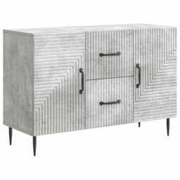 Bufet cu sertar Gri Beton 89 x 34,5 x 60 cm Lemn prelucrat GartenMobel Dekor