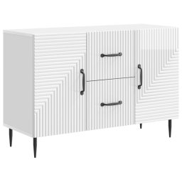 Bufet Alb foarte lucios 89 x 34,5 x 60 cm Lemn prelucrat GartenMobel Dekor