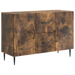 Bufet cu sertar Stejar fumuriu 89 x 34,5 x 60 cm Lemn prelucrat GartenMobel Dekor